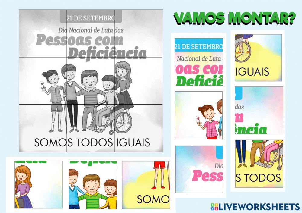 Dia nacional de luta da pessoa com deficiência