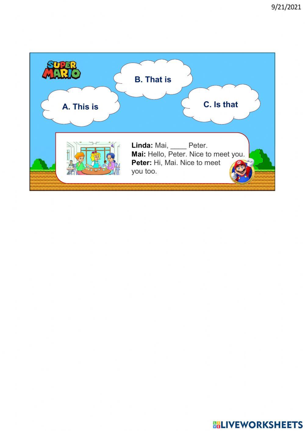 Unit 3: This is Tony