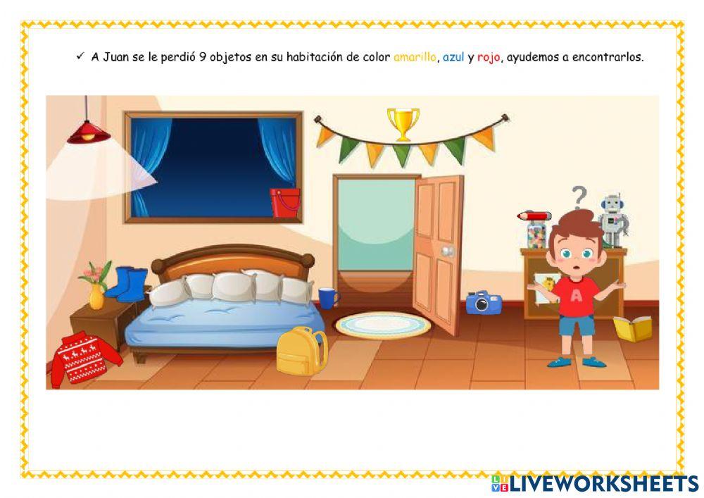 ¿Dónde están los objetos?