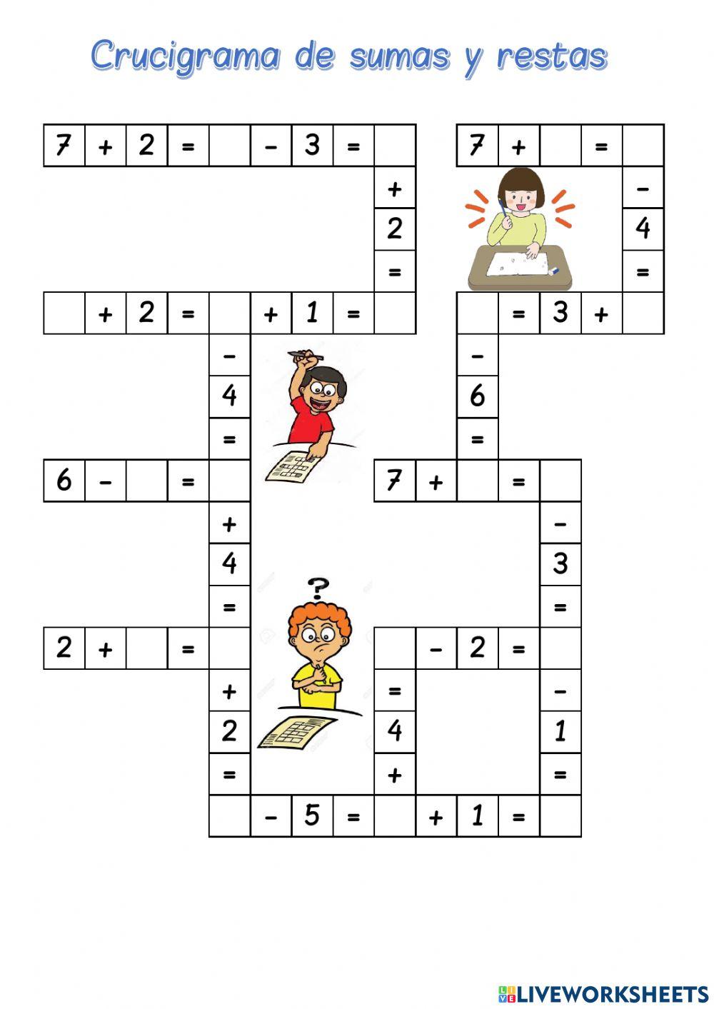 Crucigrama matemático