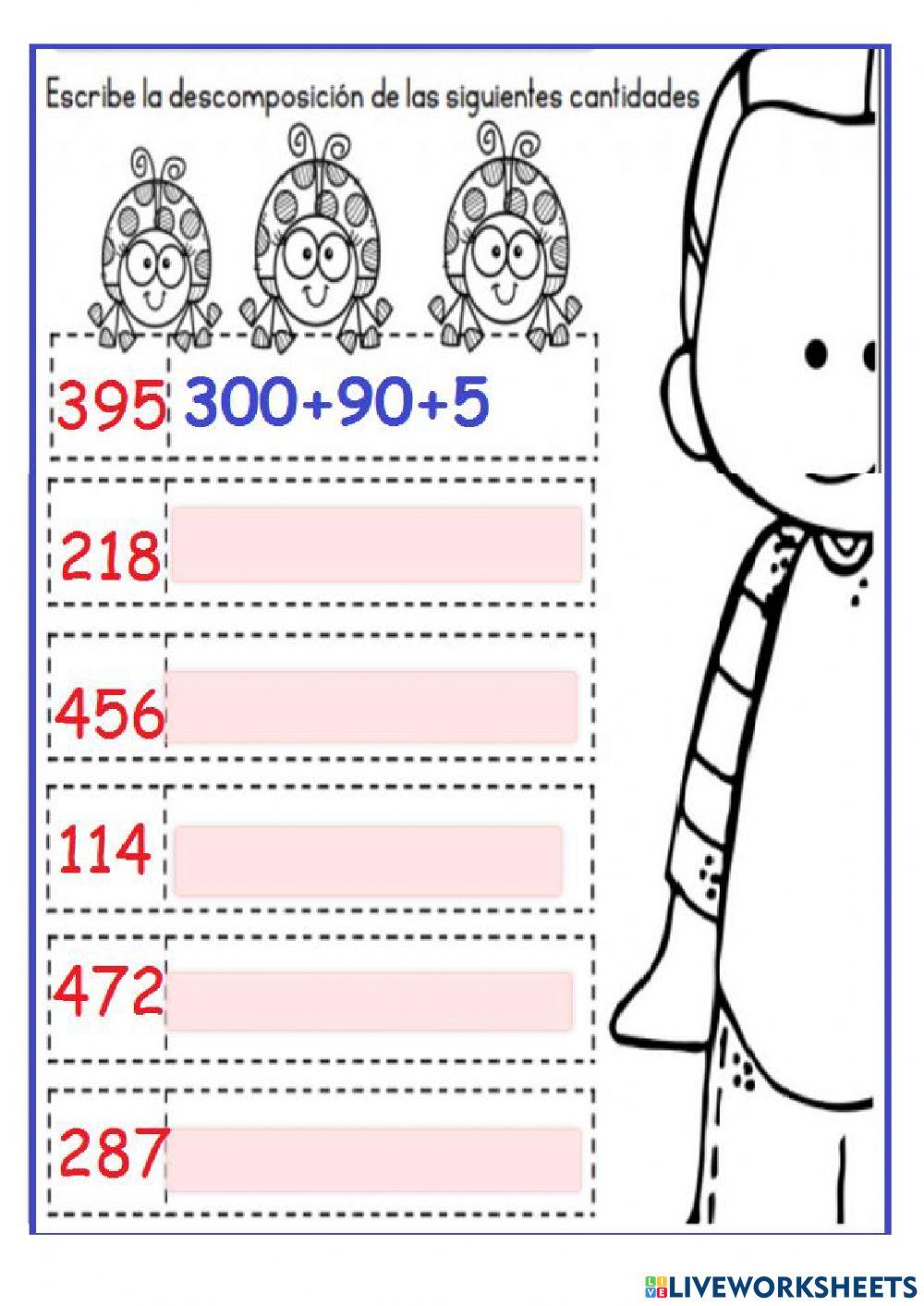 Descomposición de números