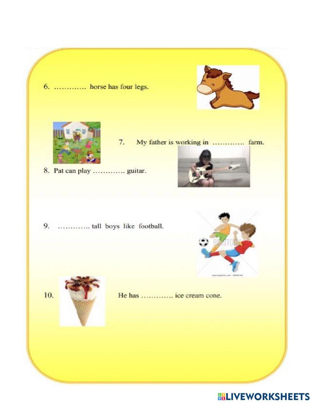 Articles (A, An, the)