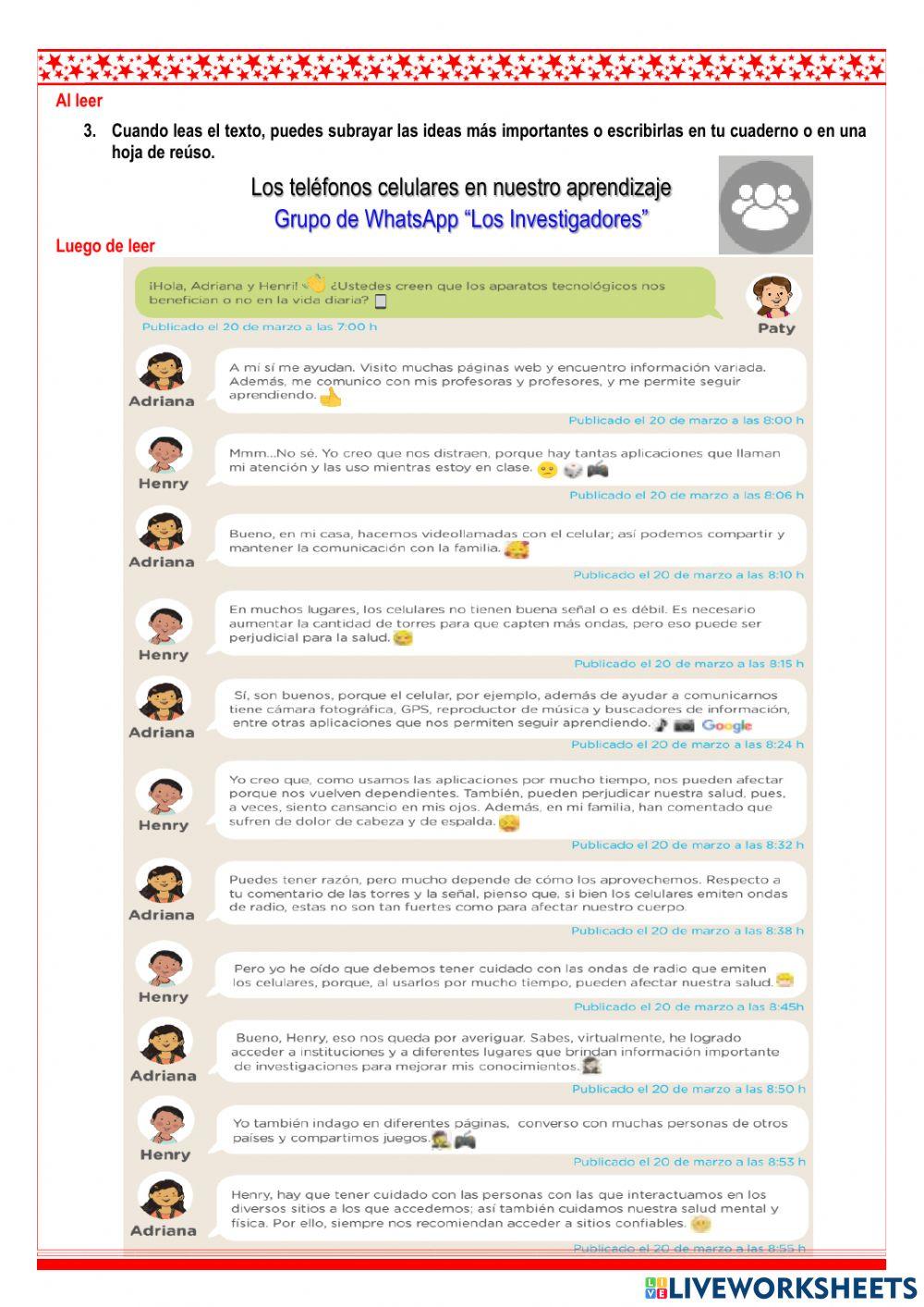 Tecnologías que usamos actualmente para comunicarnos