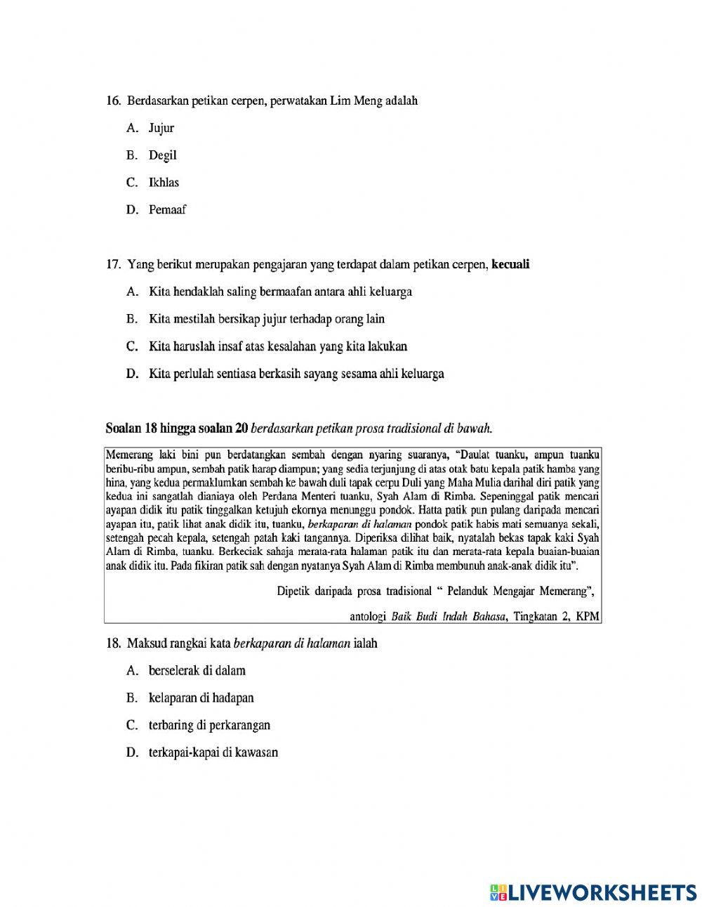 Latihan tatabahasa pt3