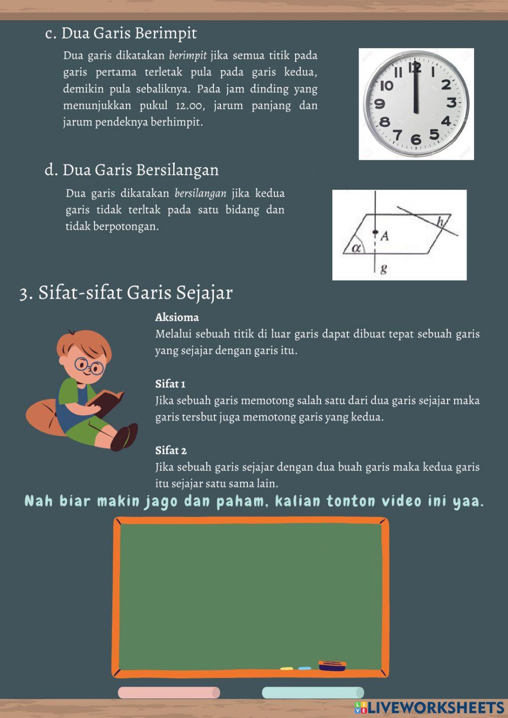 Lembar Kerja Peserta Didik Materi Garis dan Sudut