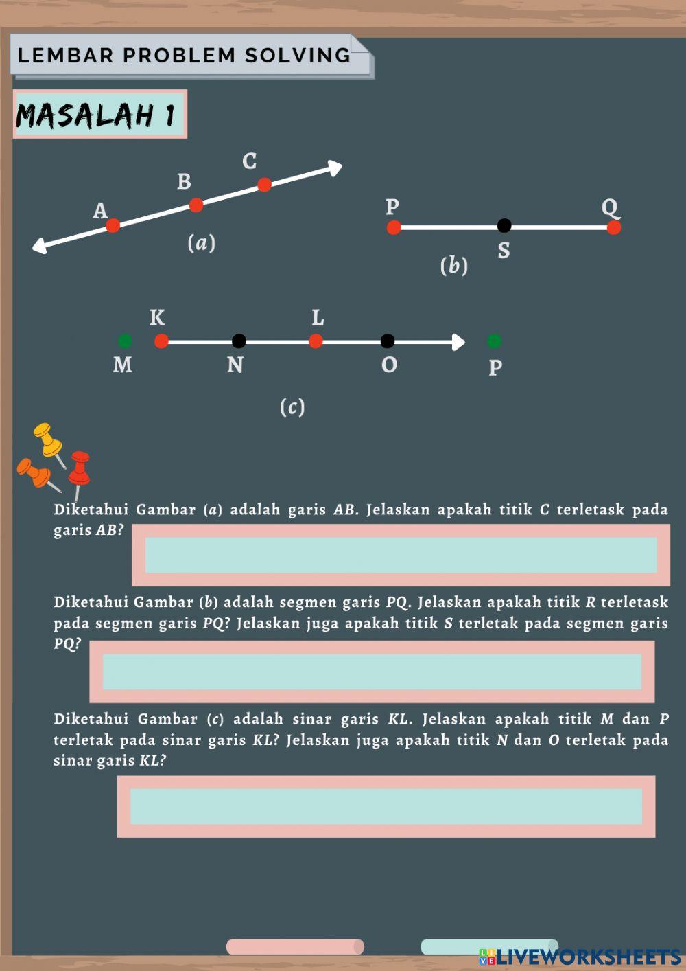 Lembar Kerja Peserta Didik Materi Garis dan Sudut