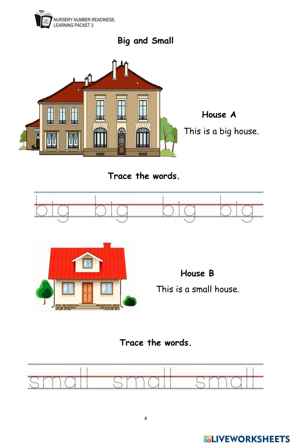 sjipreschool | Big and Small 1421598 | LiveWorksheets
