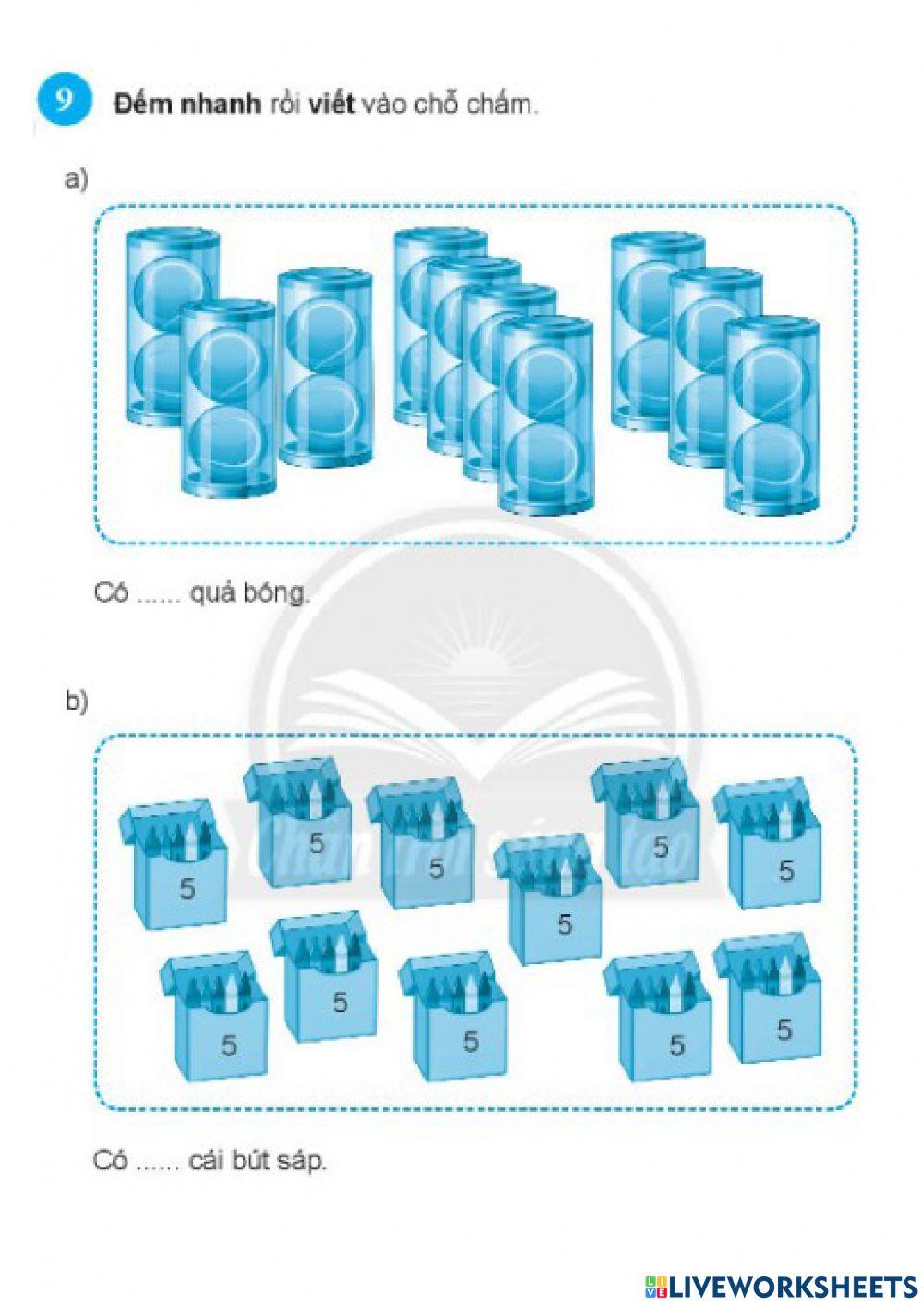 VBT Toán Trang 8, 10, 11