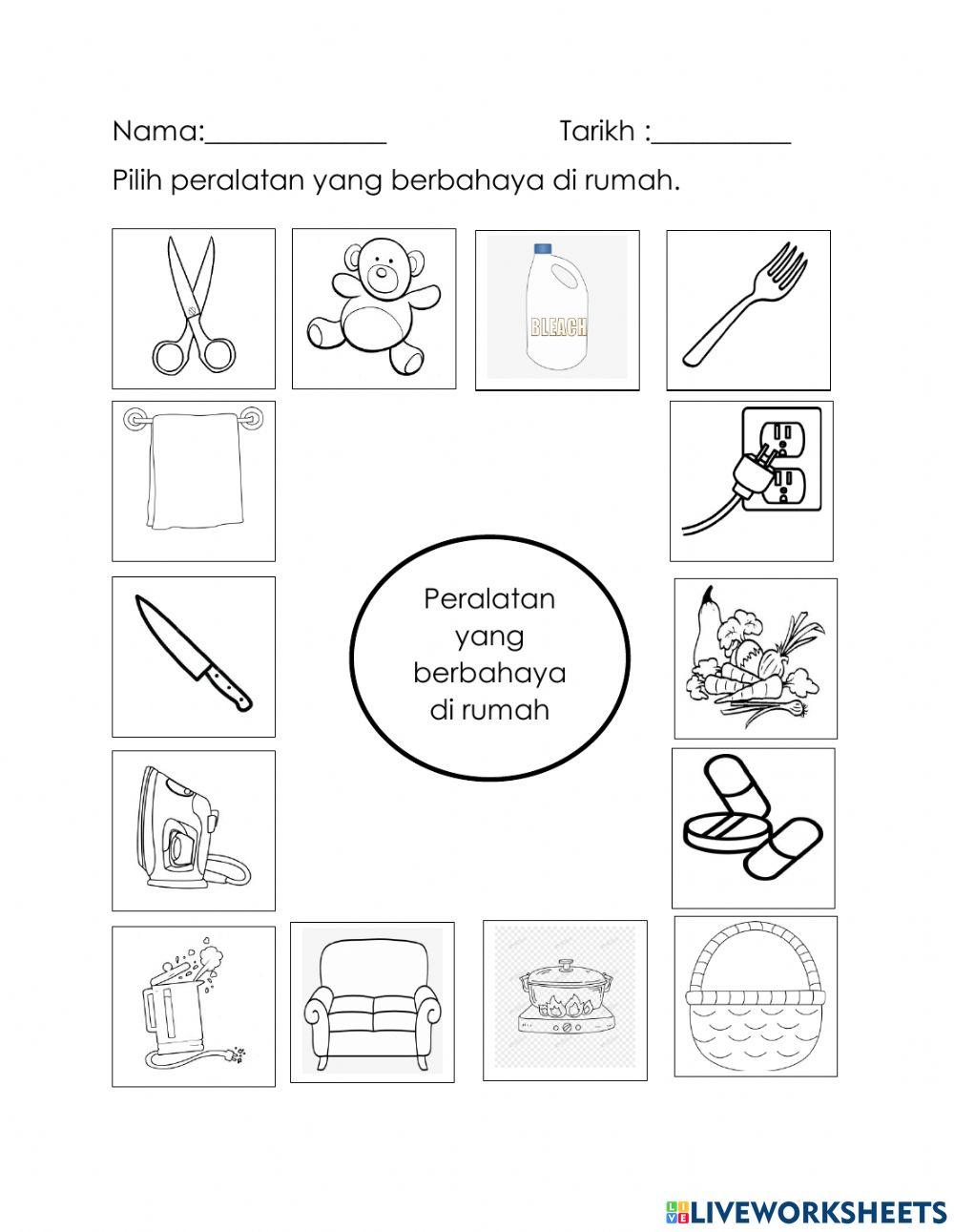 Benda berbahaya di rumah