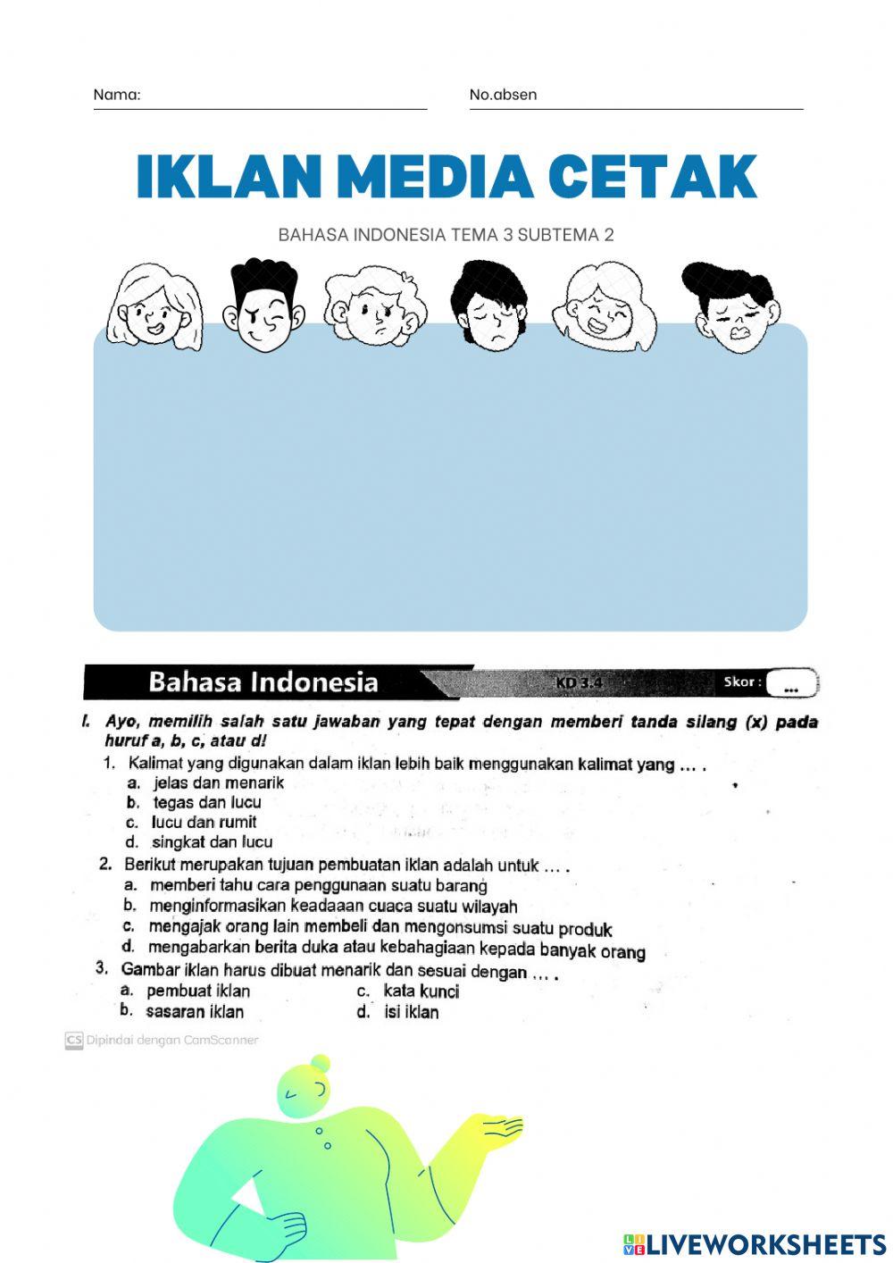 Kd 3.4 iklan media cetak