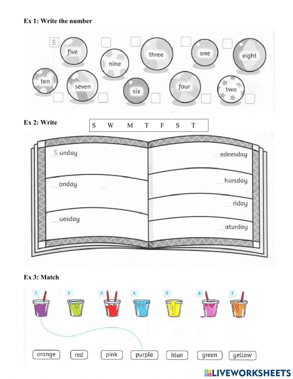 Fa1 Starter: Lesson 3 and 4