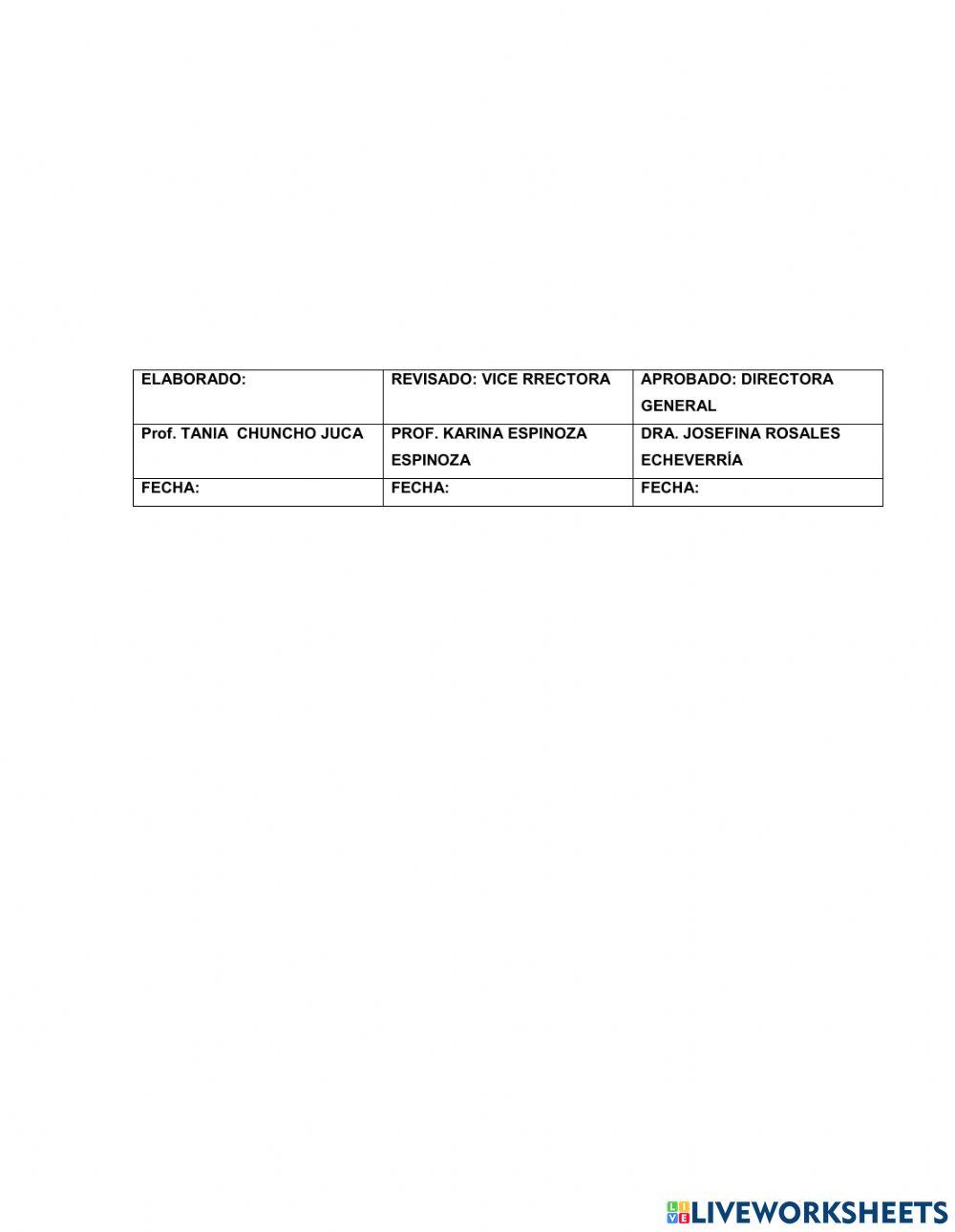 Evaluación de lengua y literatura