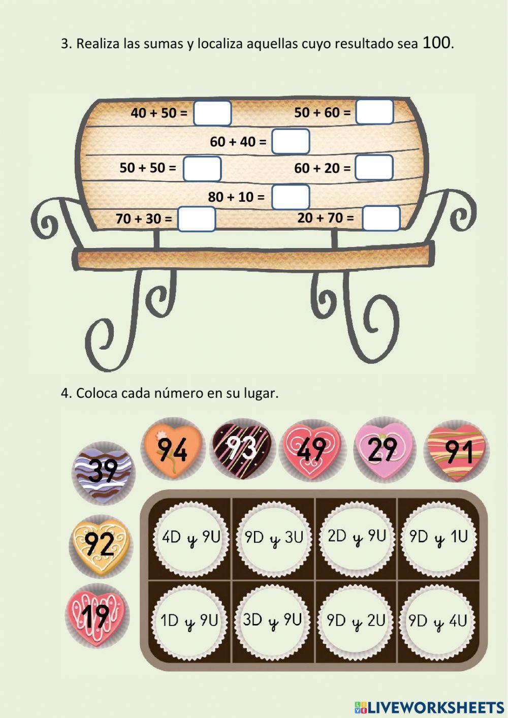 Los números del 0 al 99