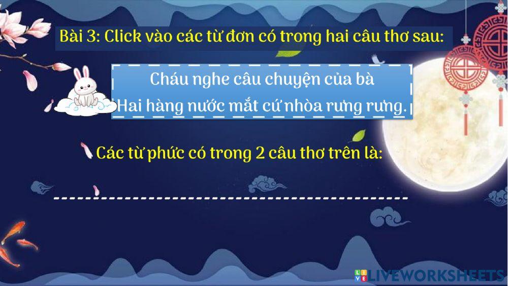 Từ đơn và từ phức