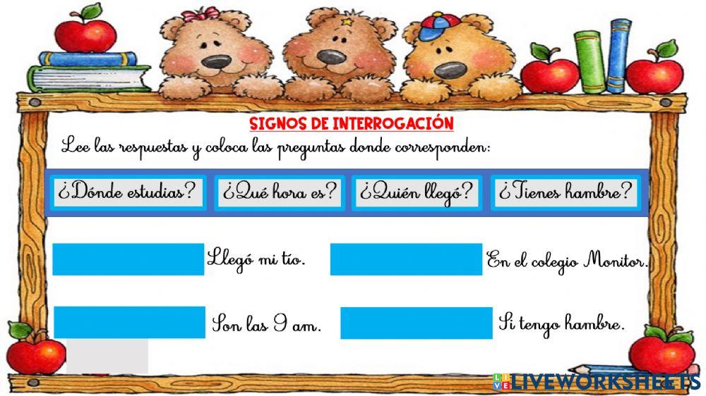 Signos de interrogación