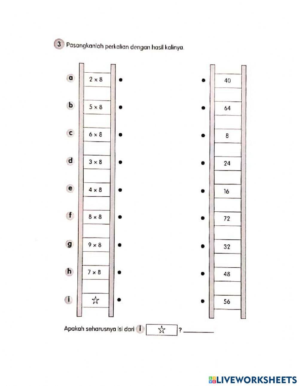 Perkalian Loncat 8 dan 9