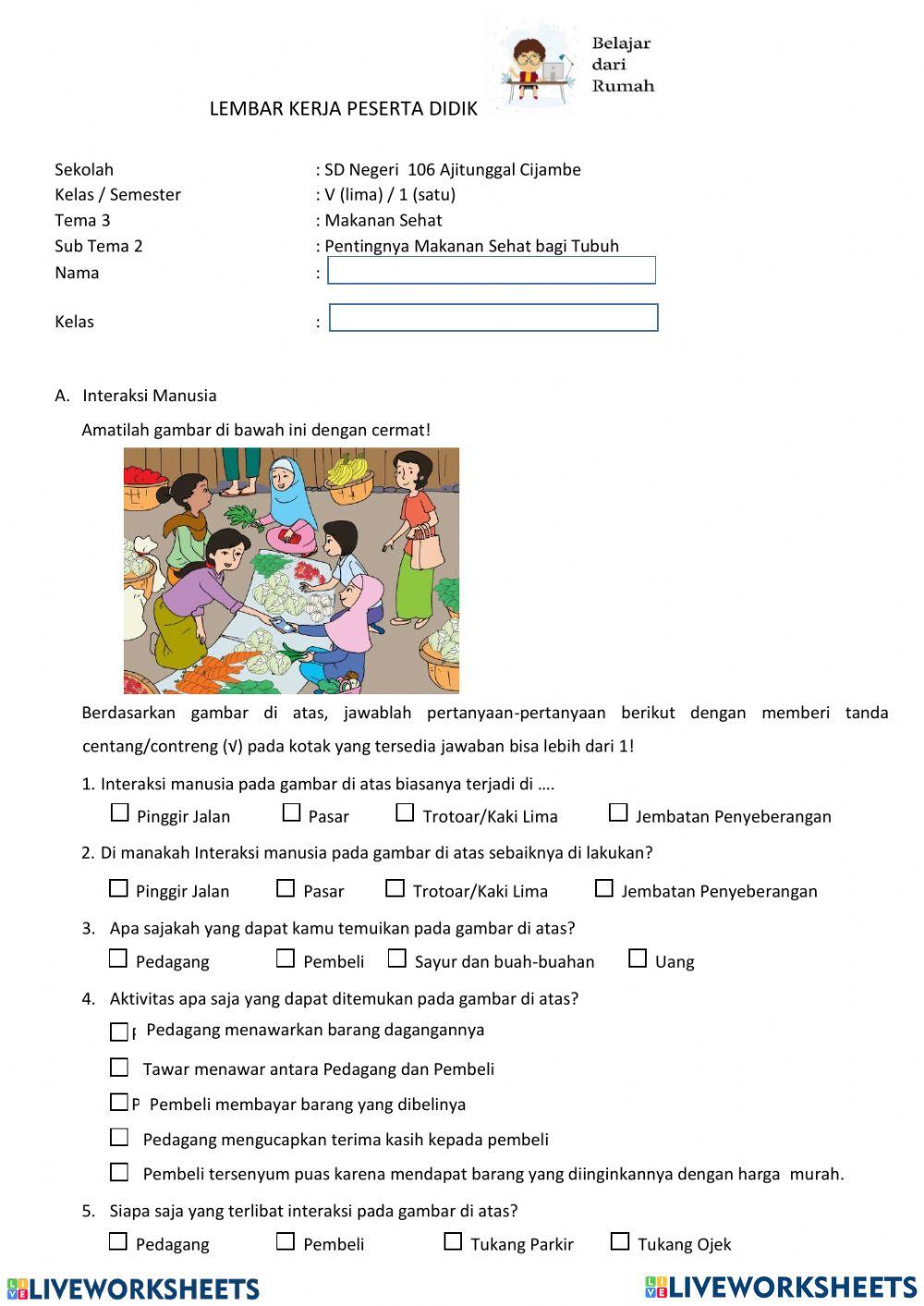 Soal Latihan Interaksi Sosial