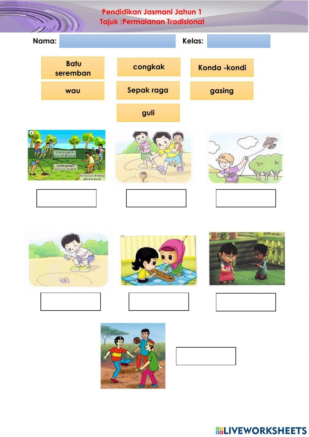 Pj tahun 1 - permainan tradisional