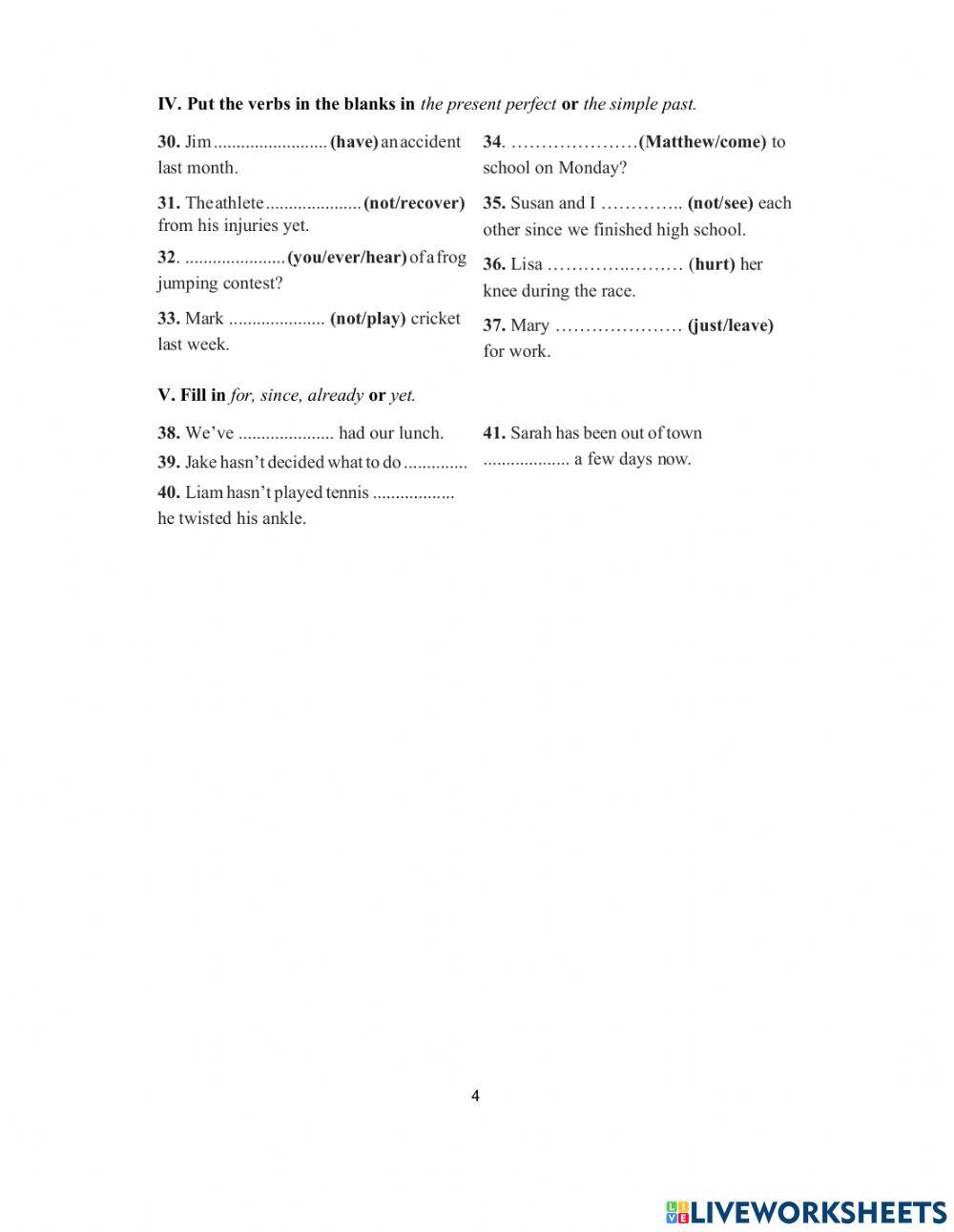 DS - Access 2 - Test 3  Vocab + Gr
