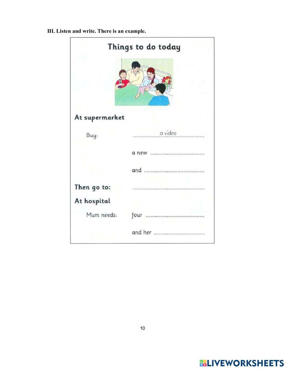 DS - Access 2 - Test 3 Listening