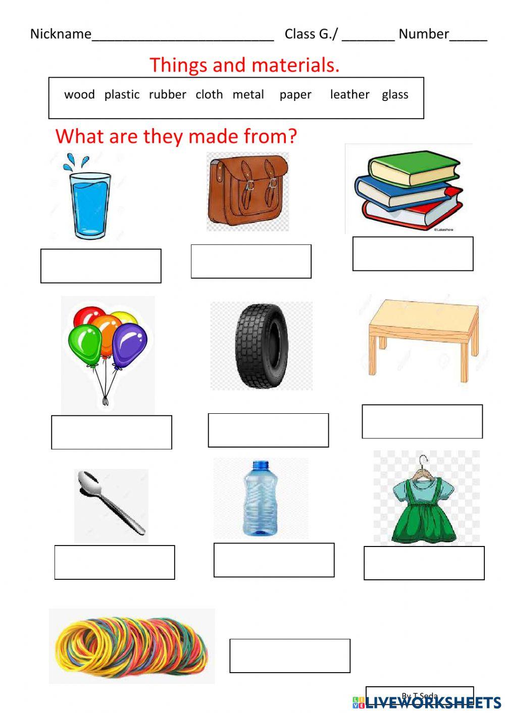4003387 | Things are made from different materials |