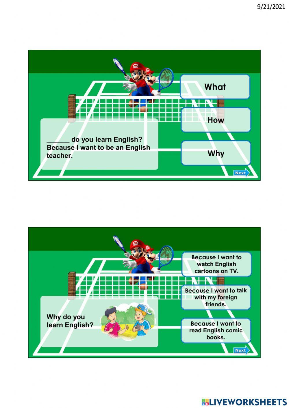 Unit 7: why do you learn English