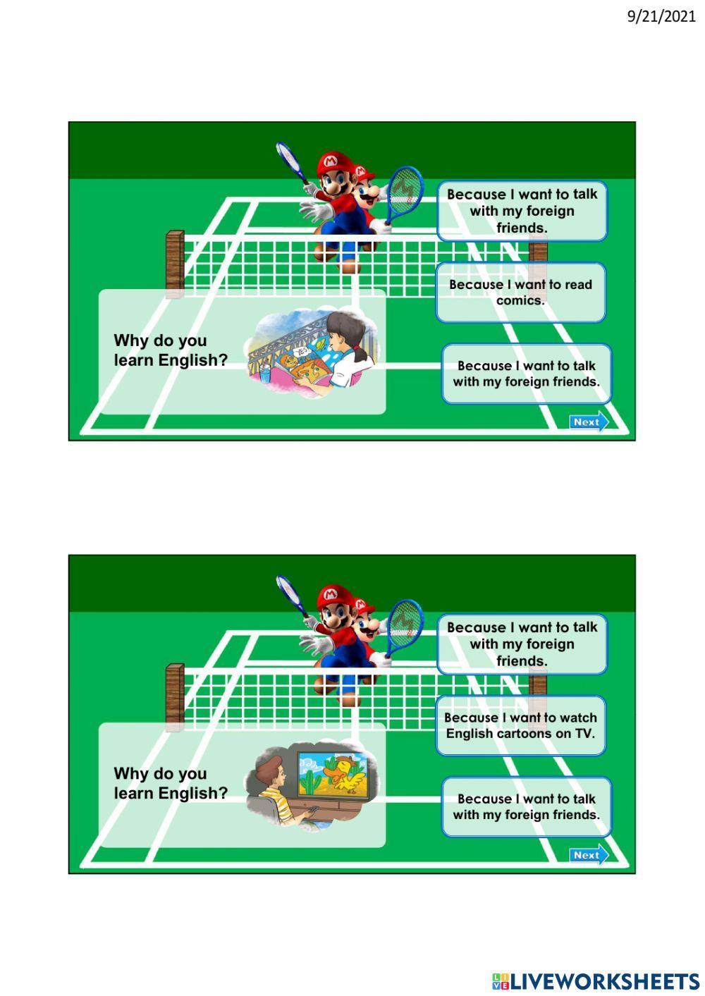 Unit 7: why do you learn English