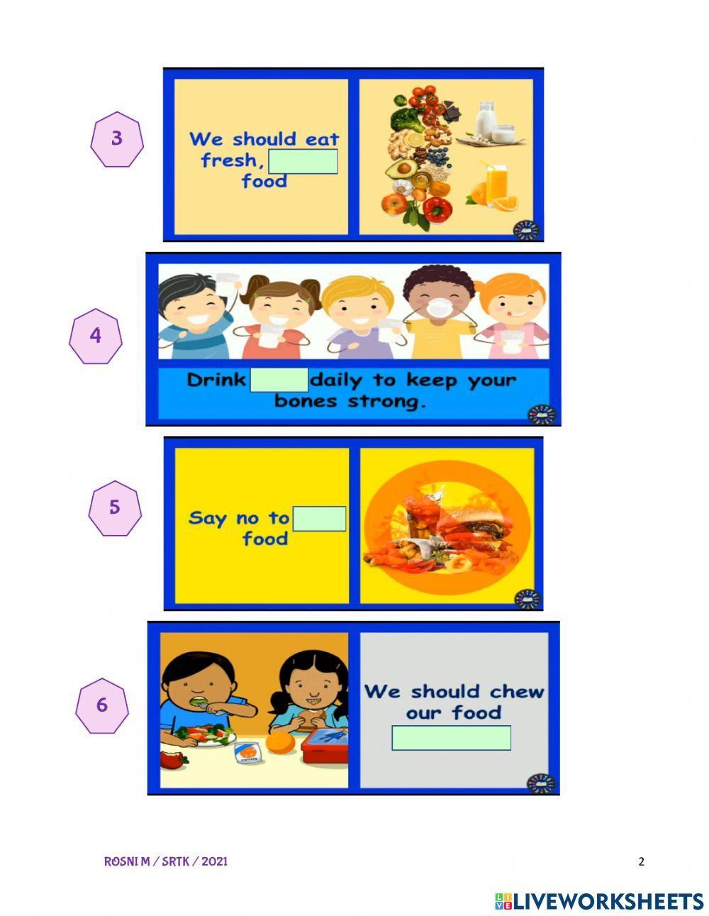 Good & healthy eating habits