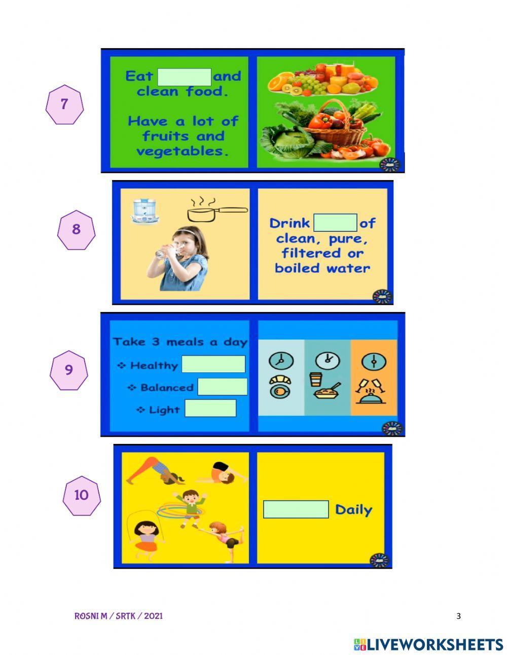 Good & healthy eating habits