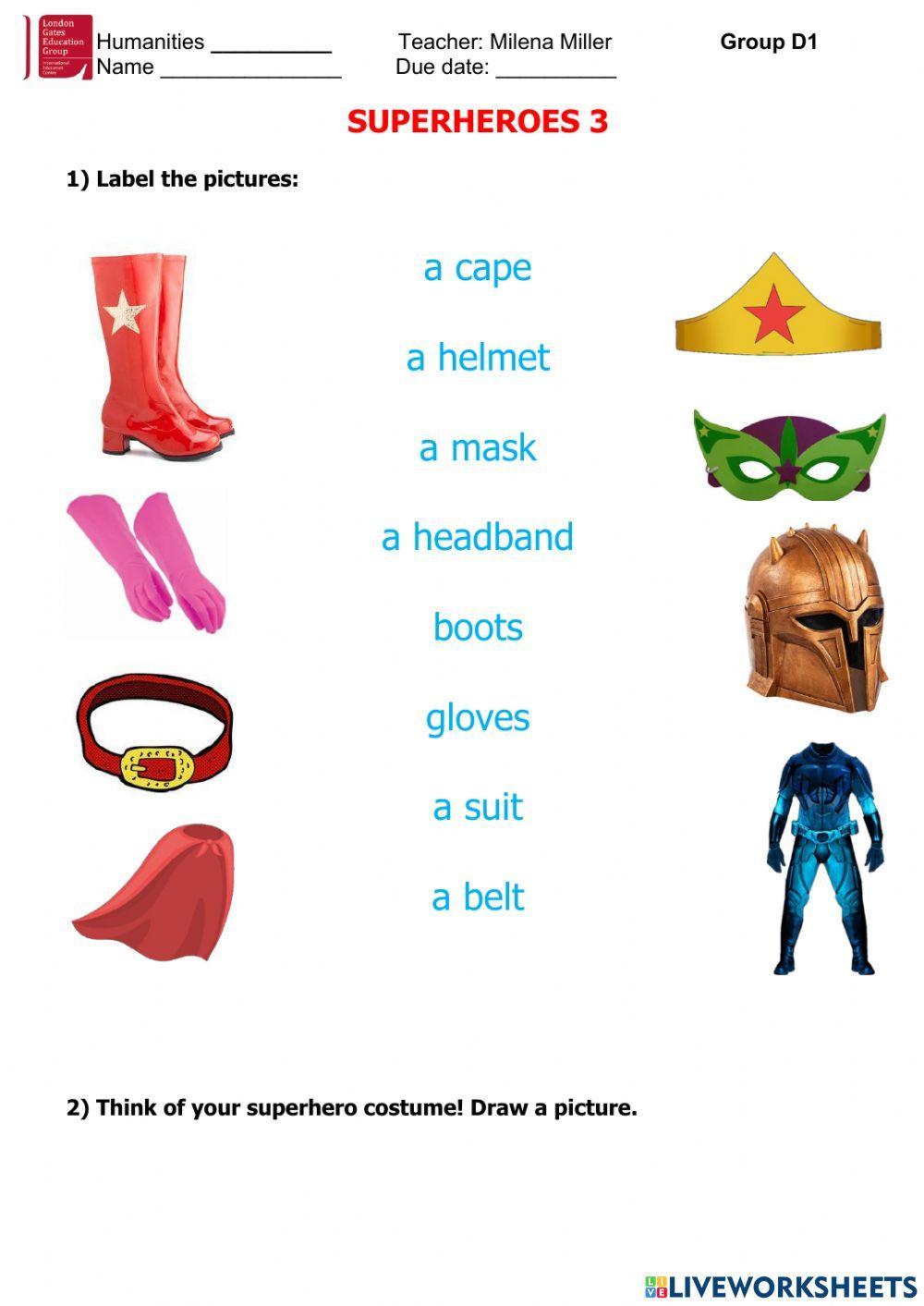 Superhero costume