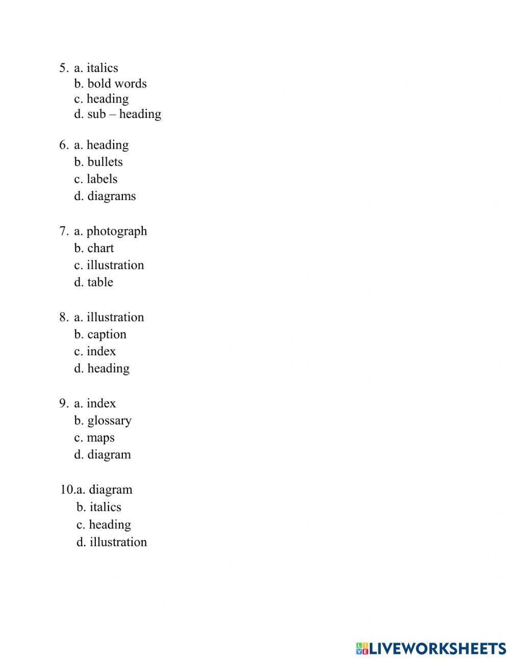 Text Structures & Text Features