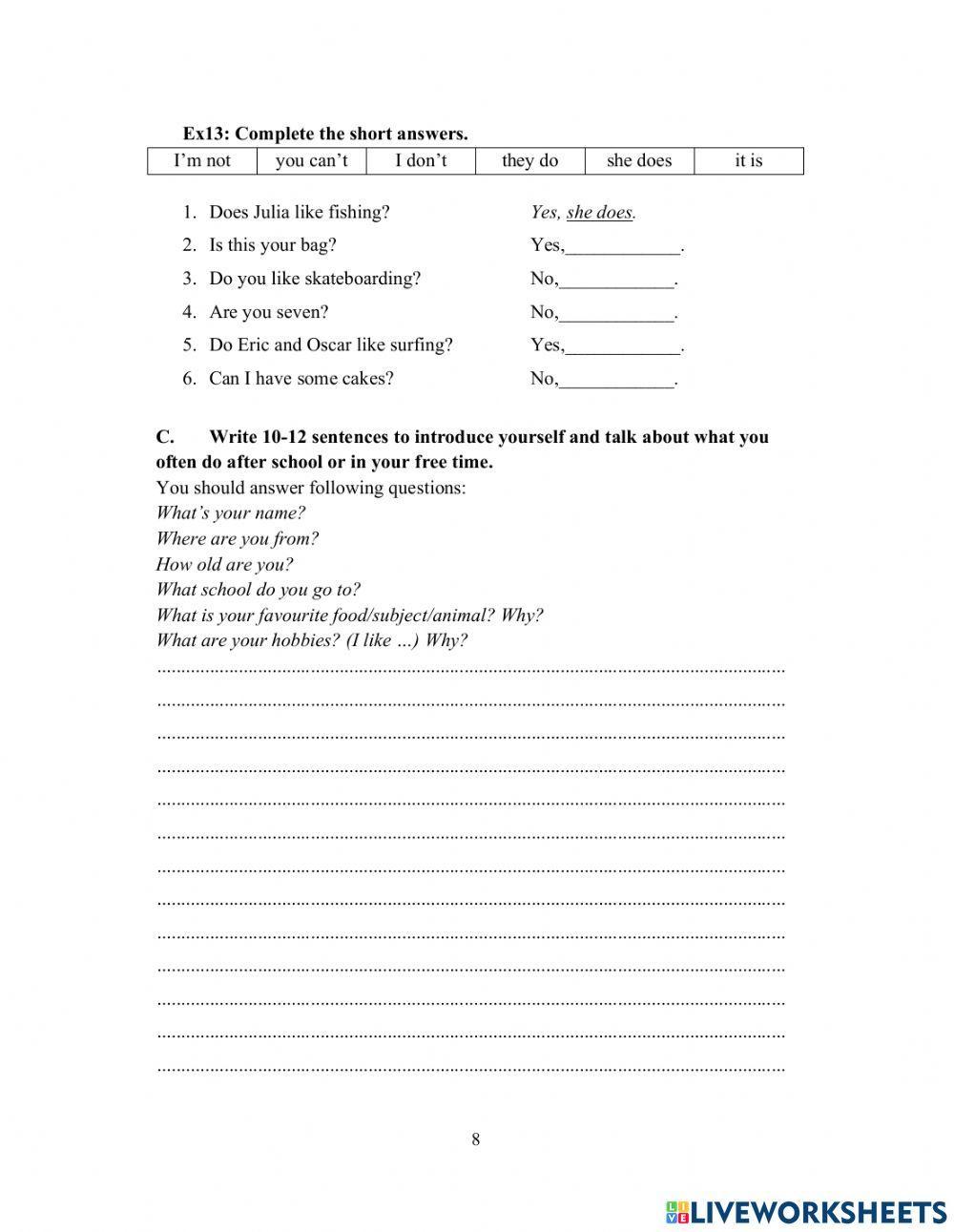 Ds - Fa3 - Test 1 Writing