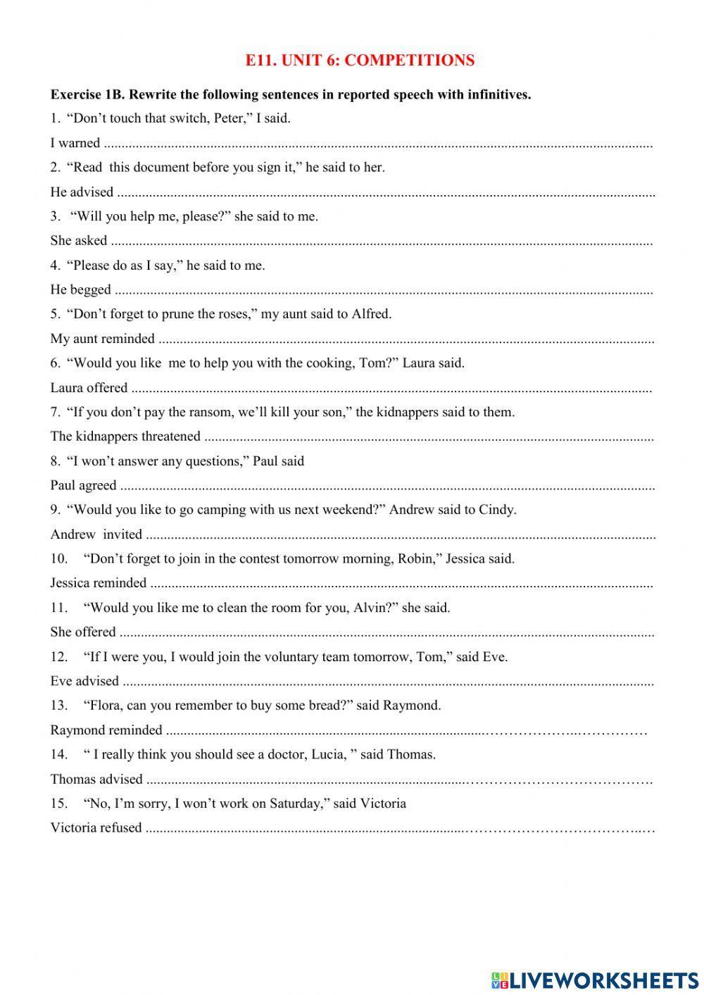 E11-reported with infinitive-b