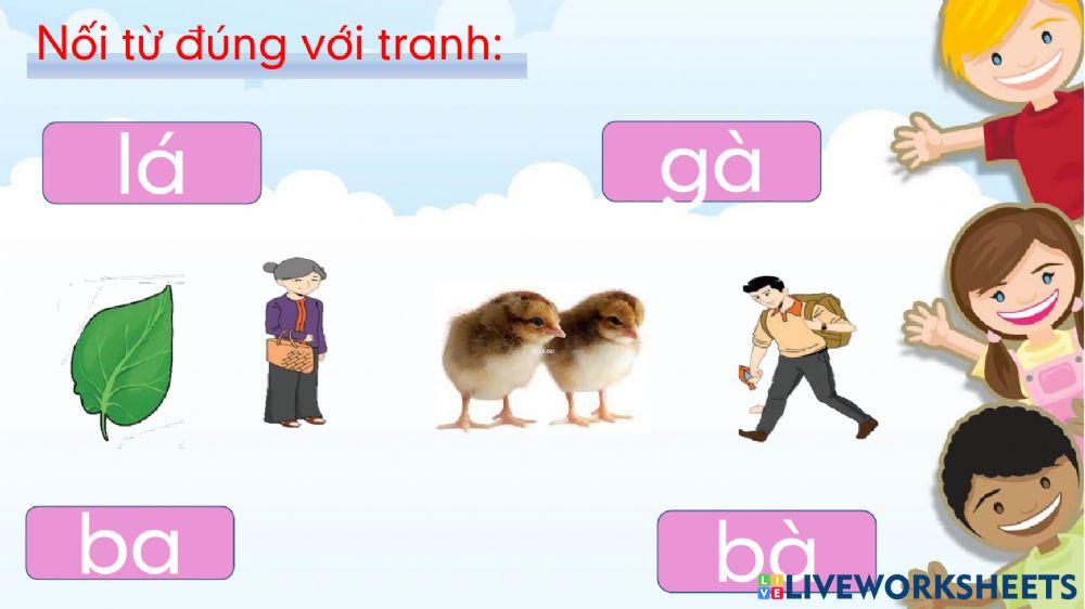 Lớp 1 - tiếng việt