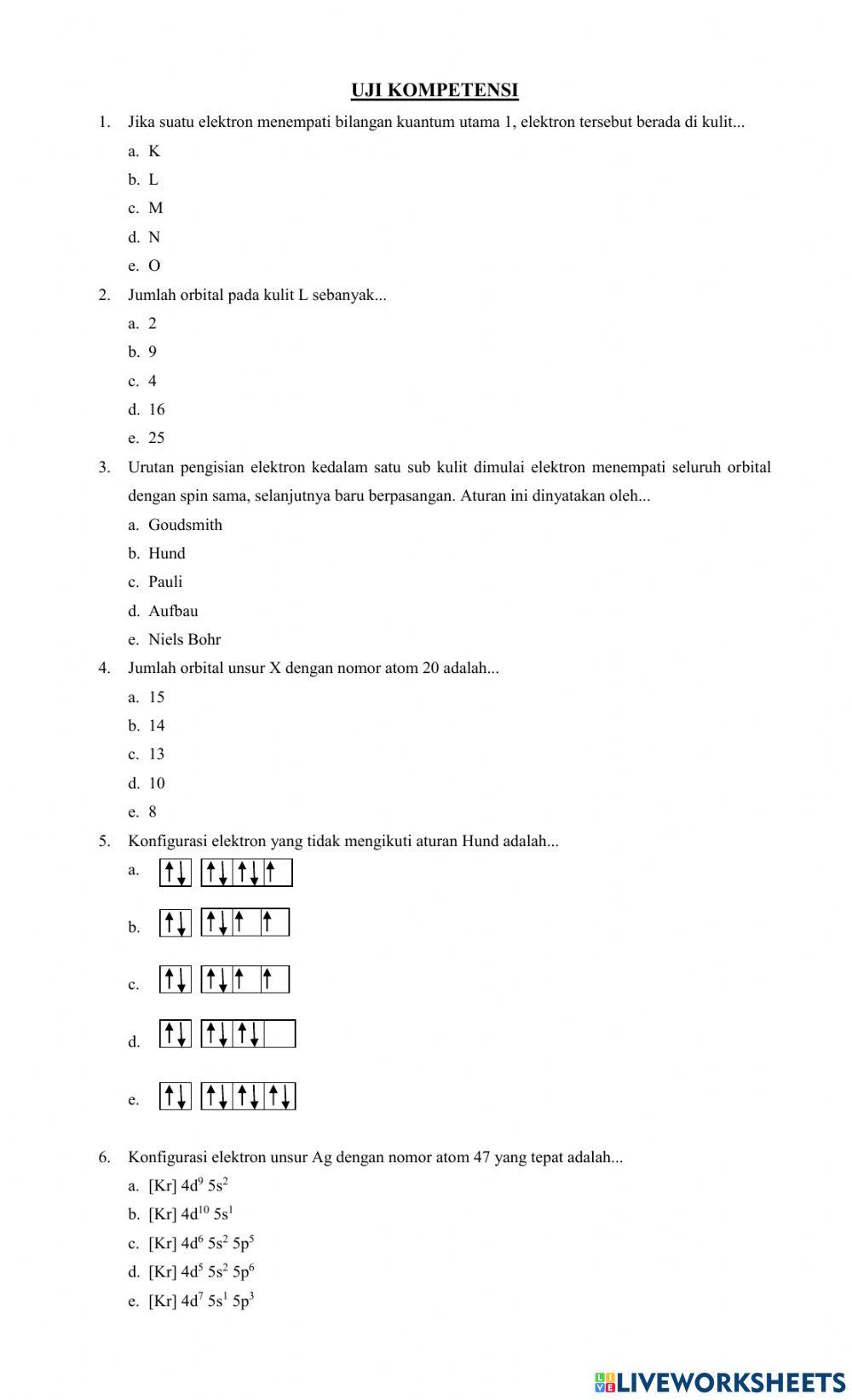 Uji kompetensi siklus 2
