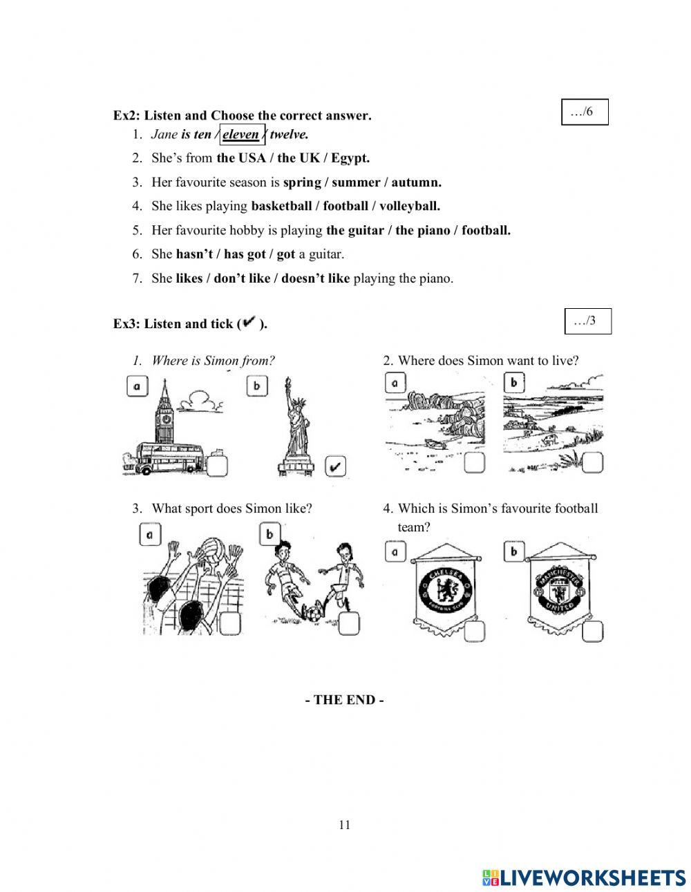 Ds - Fa3 - Test 1 Listening
