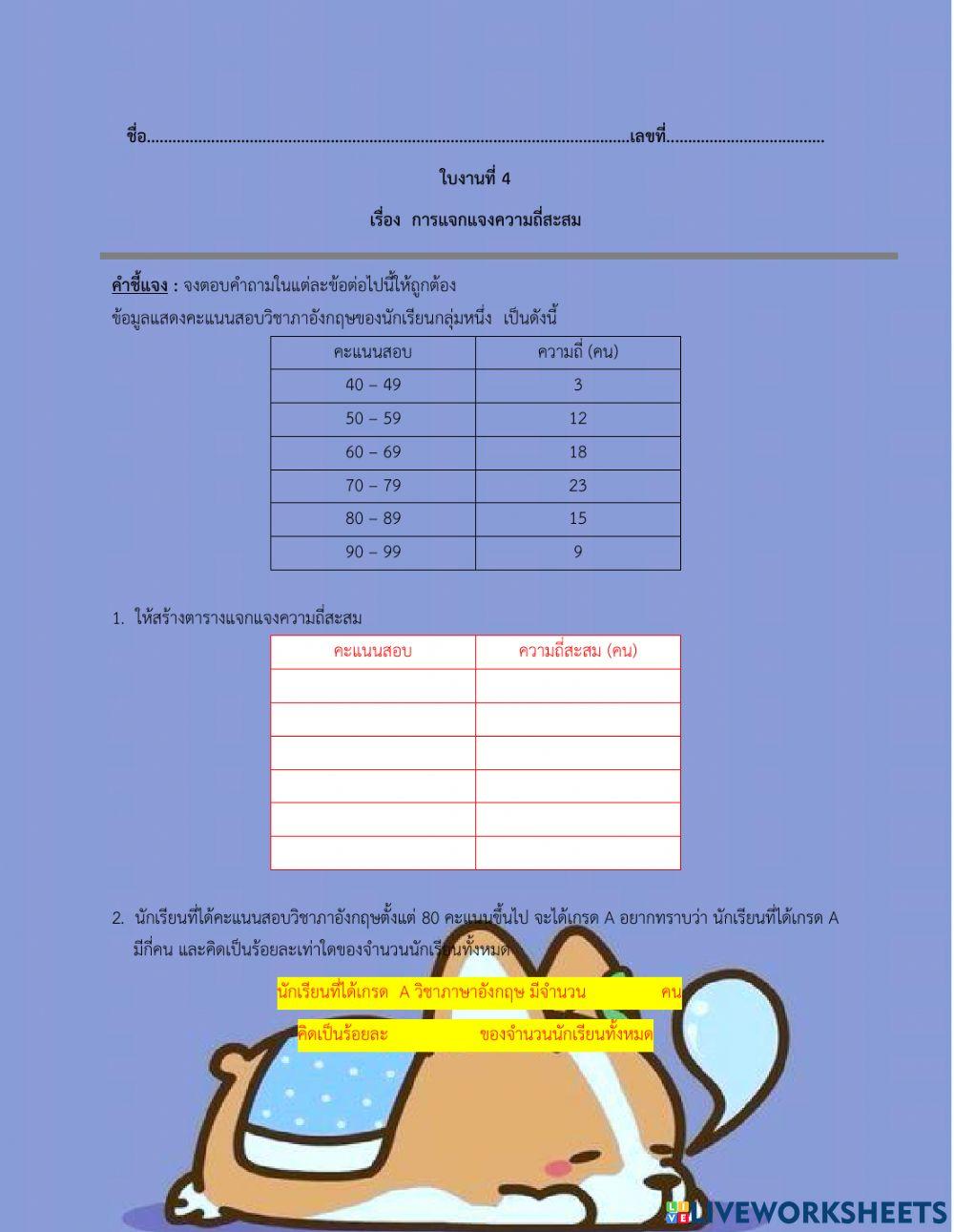 การวิเคราะห์ข้อมูลเบื้องต้น 1