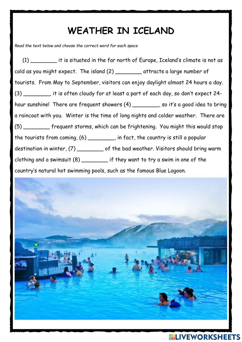 Weather in Iceland PET Exercise