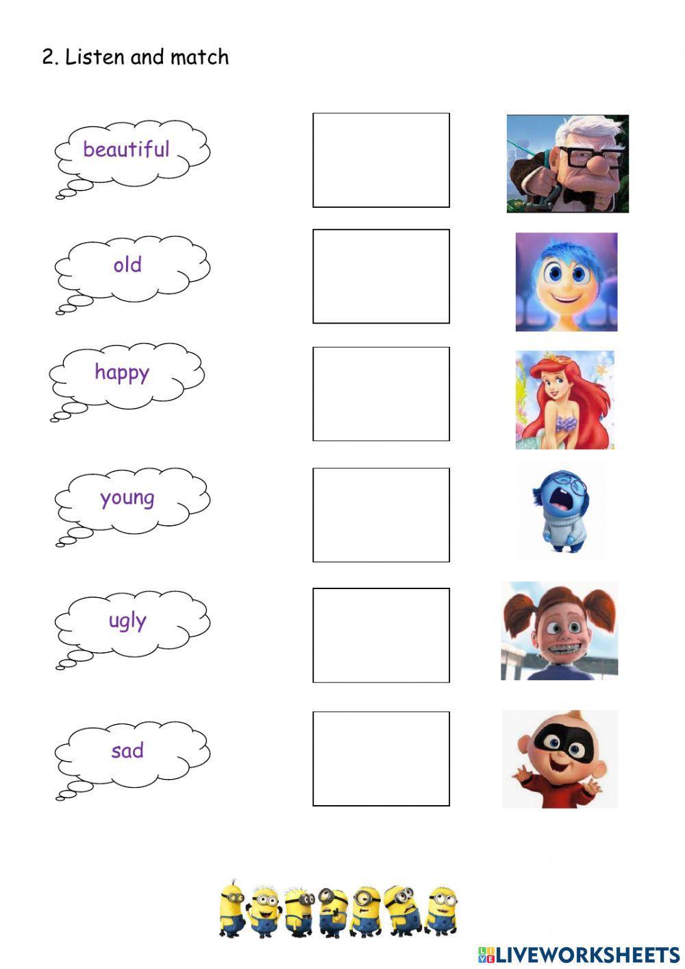 Kid's Box 1. Unit 4, adjectives