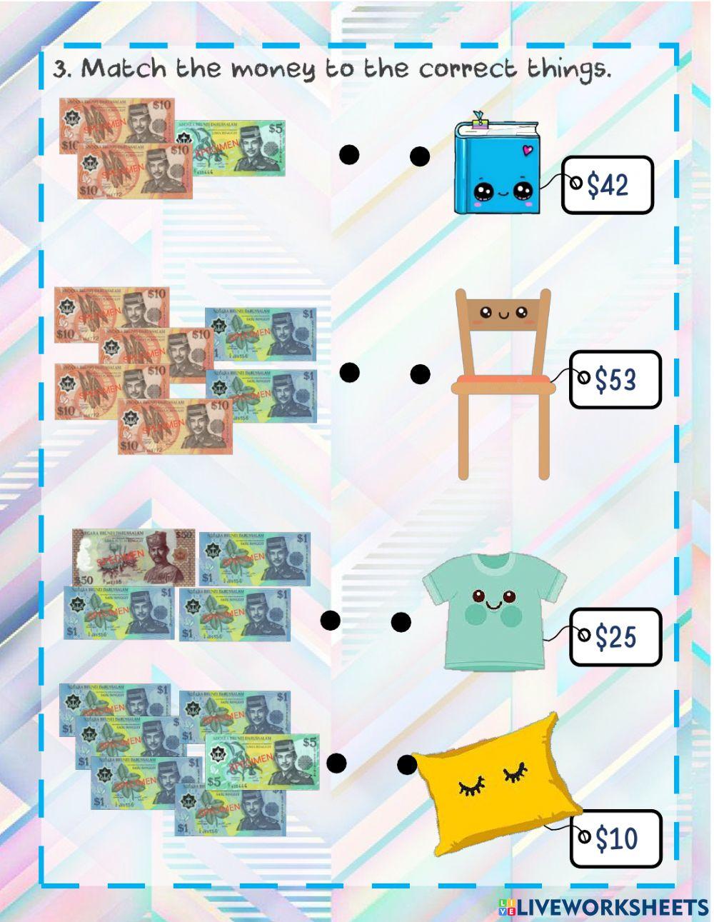 Telling the amount of money