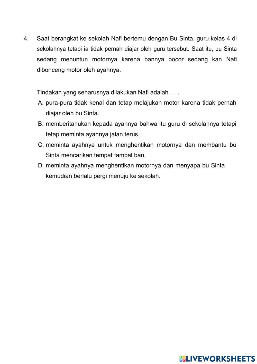 Akm Survei Karakter Paket B (1-5)