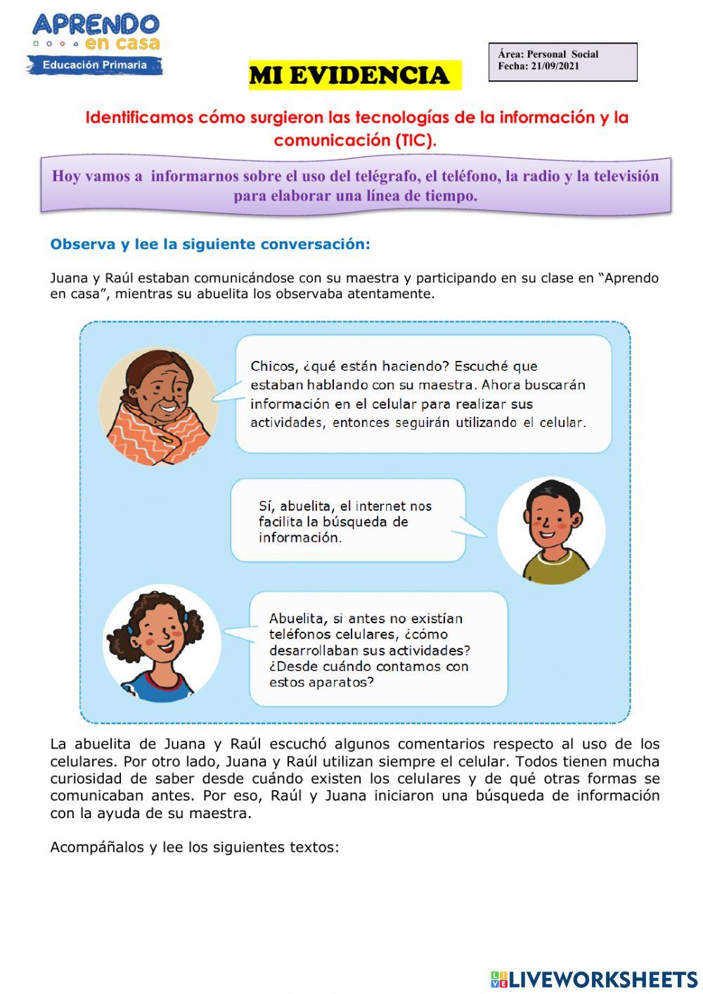 Identificamos cómo surgieron las tecnologías de la información y la comunicación (TIC).