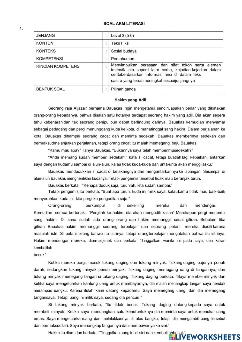 AKM-Literasi Paket B (1-10)