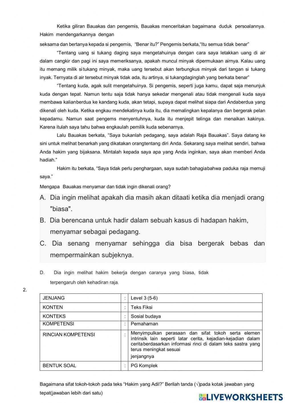 AKM-Literasi Paket B (1-10)