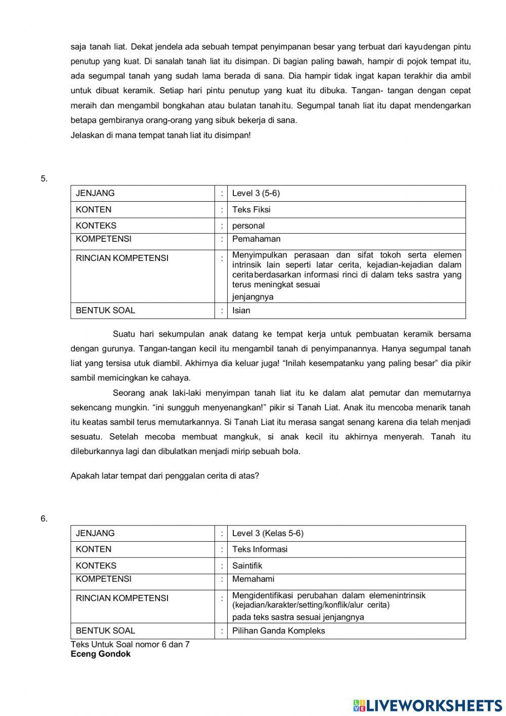 AKM-Literasi Paket B (1-10)