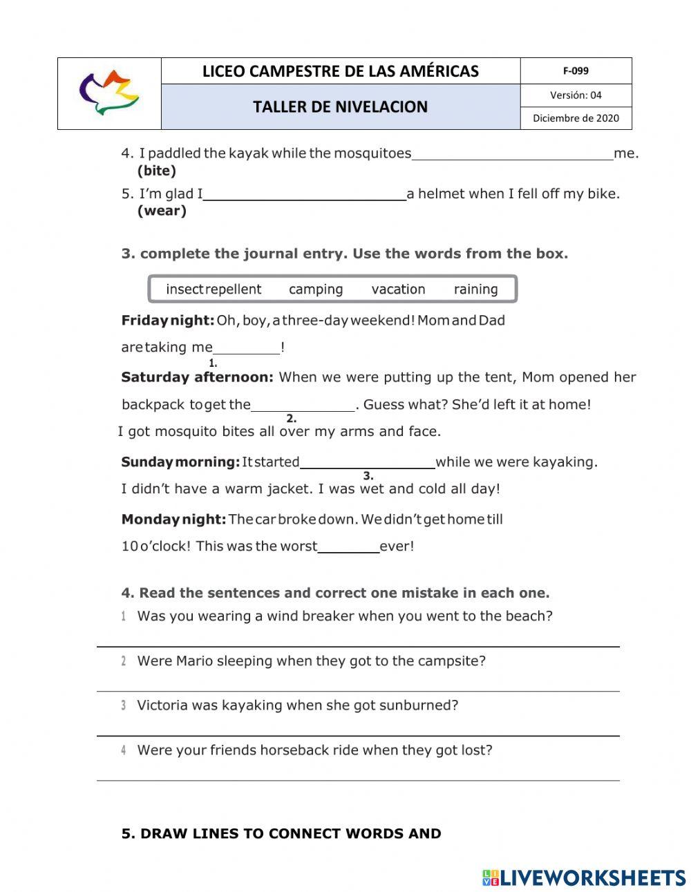 Nivelacion 5, tercer periodo