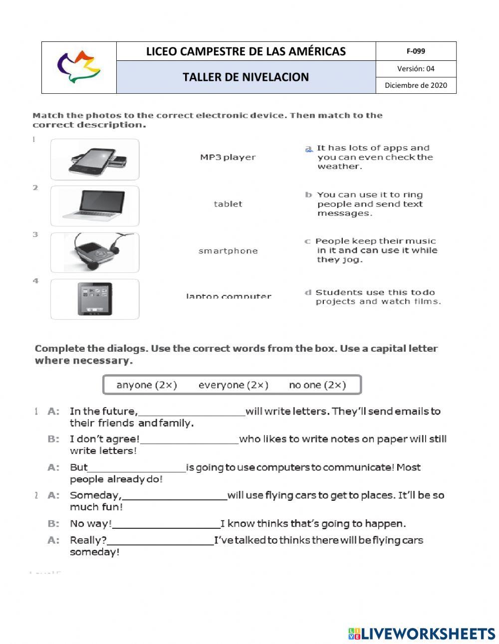 Nivelacion 5, tercer periodo