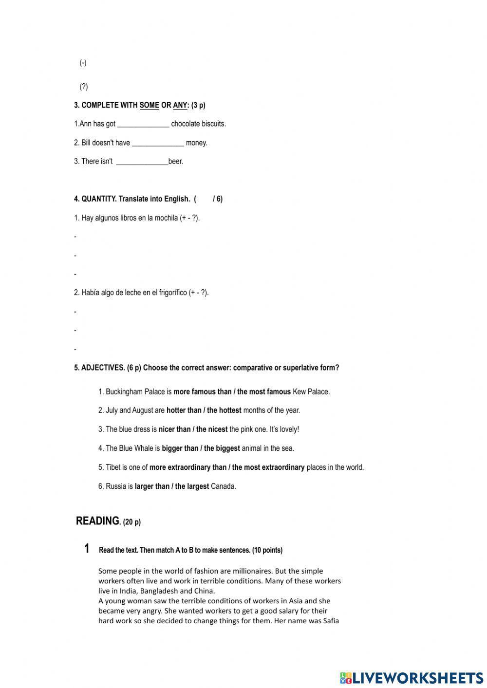 Diagnostic Test 2 ESO