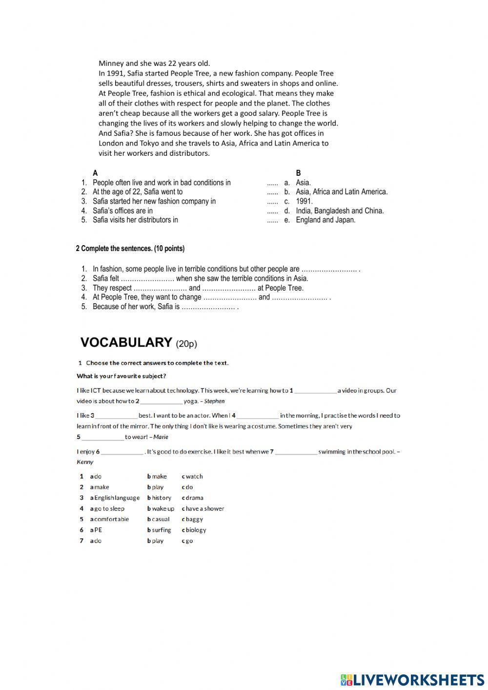 Diagnostic Test 2 ESO