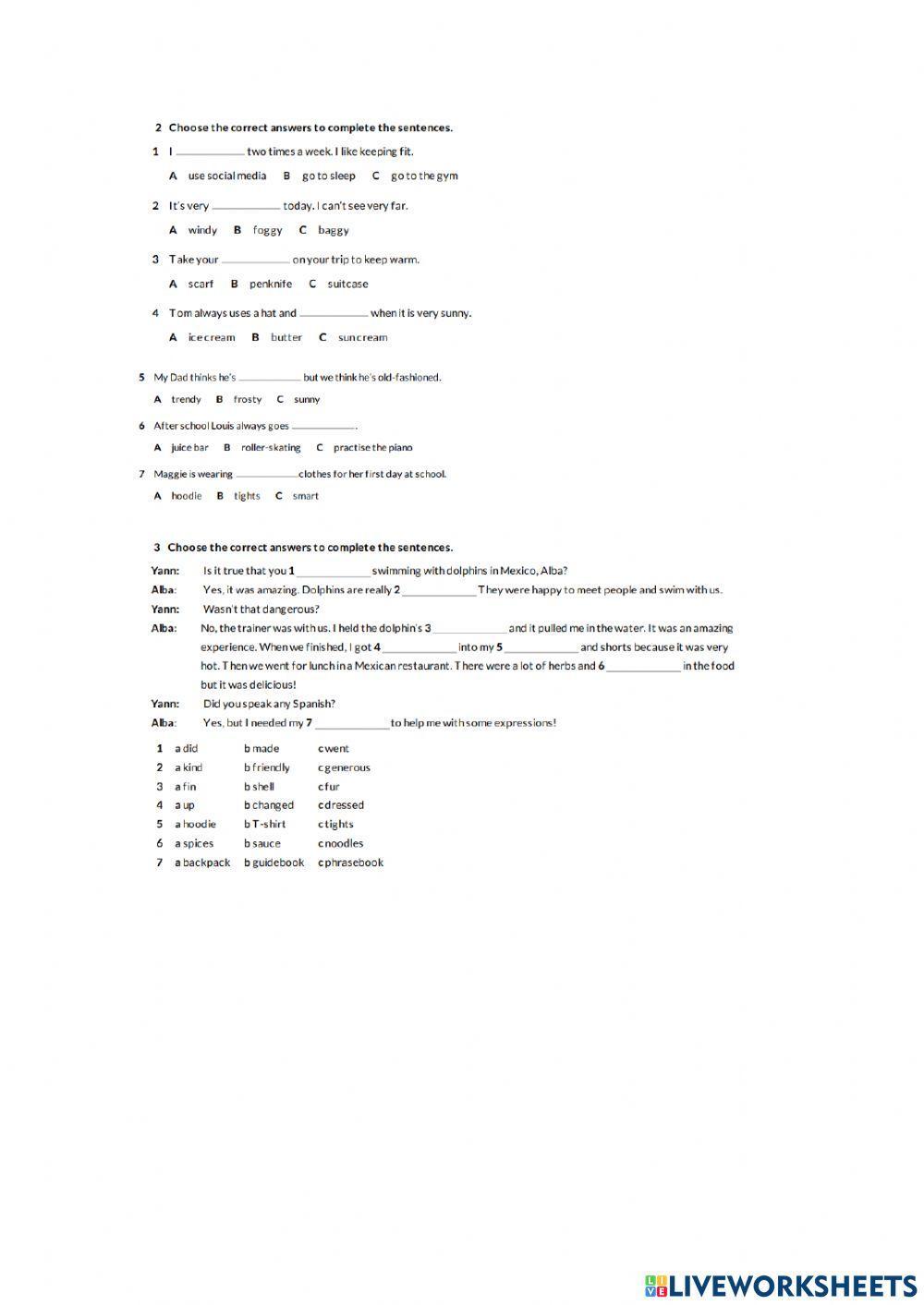 Diagnostic Test 2 ESO